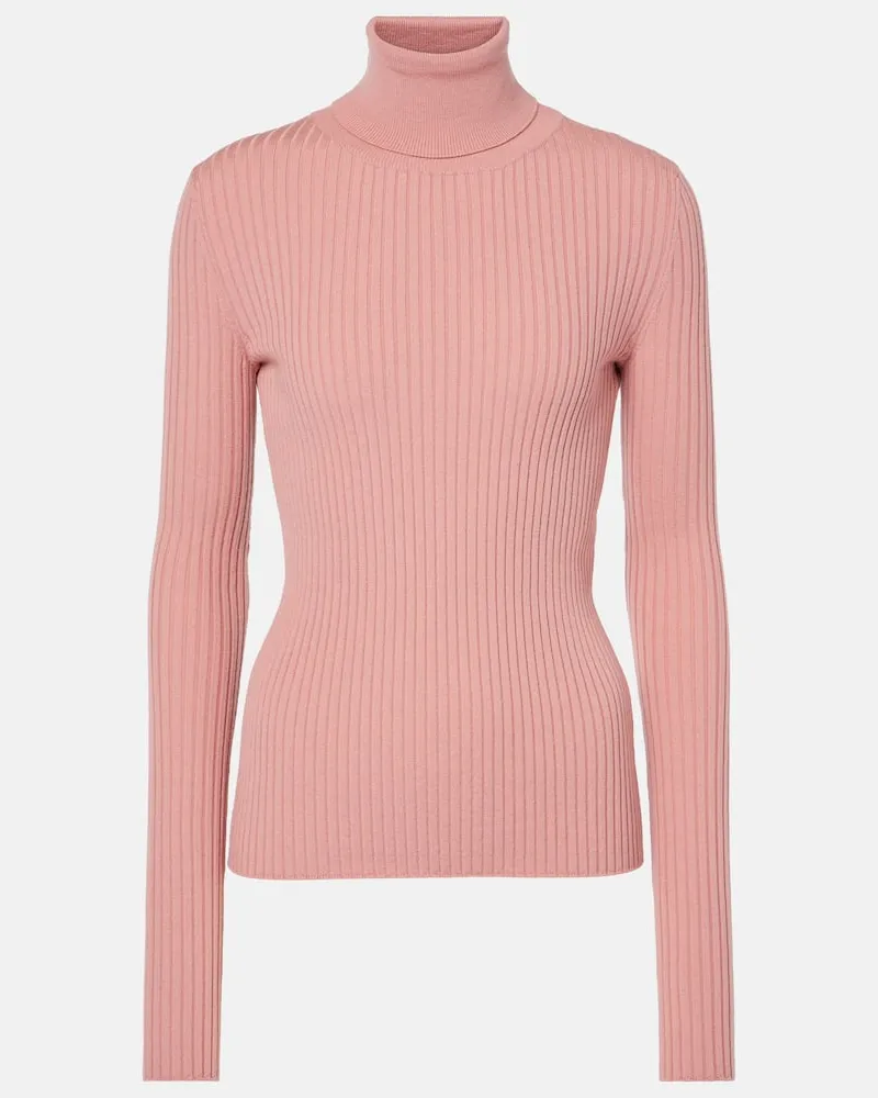 Dolce & Gabbana Rollkragenpullover aus einem Wollgemisch Pink