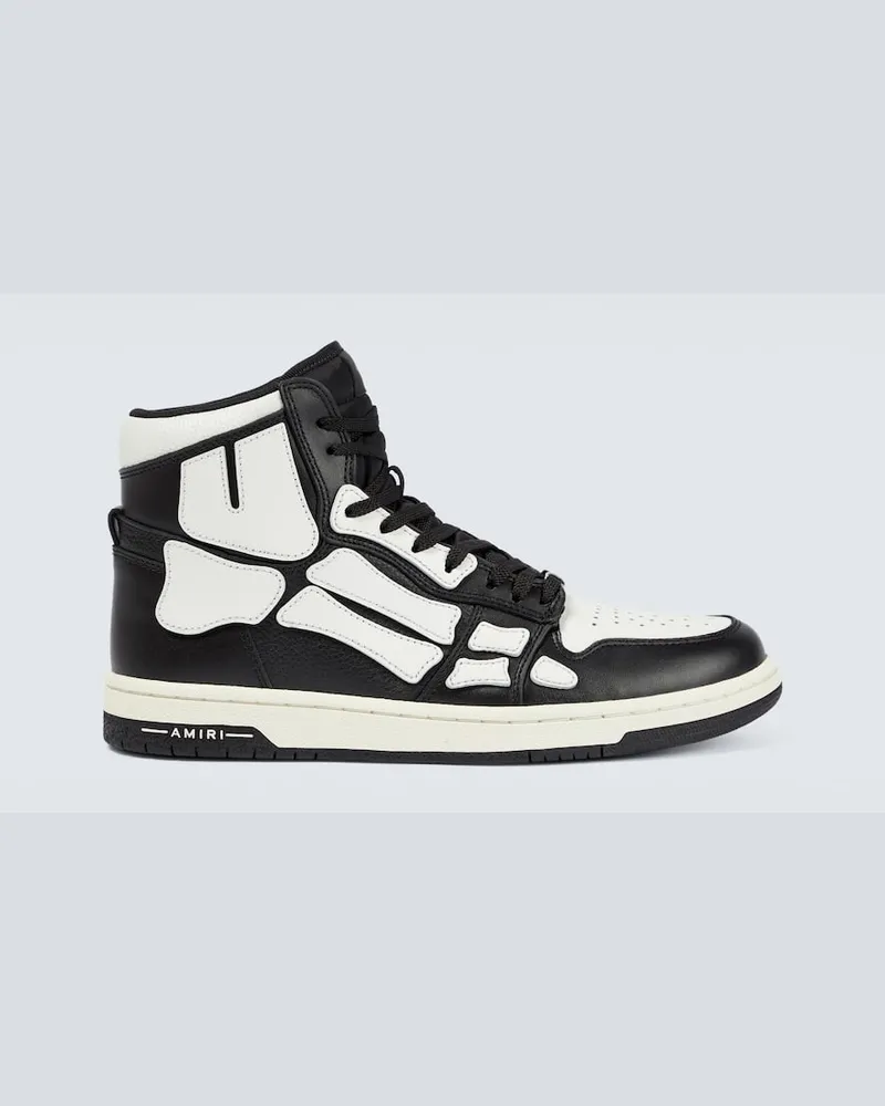 Amiri High-Top Sneakers Skeleton aus Leder Multicolor