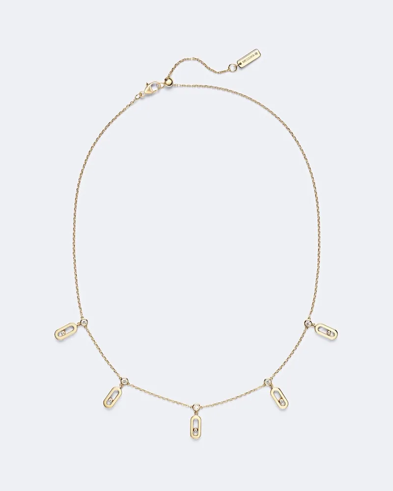 Messika Choker Move Uno aus 18kt Gelbgold mit Diamanten Gold