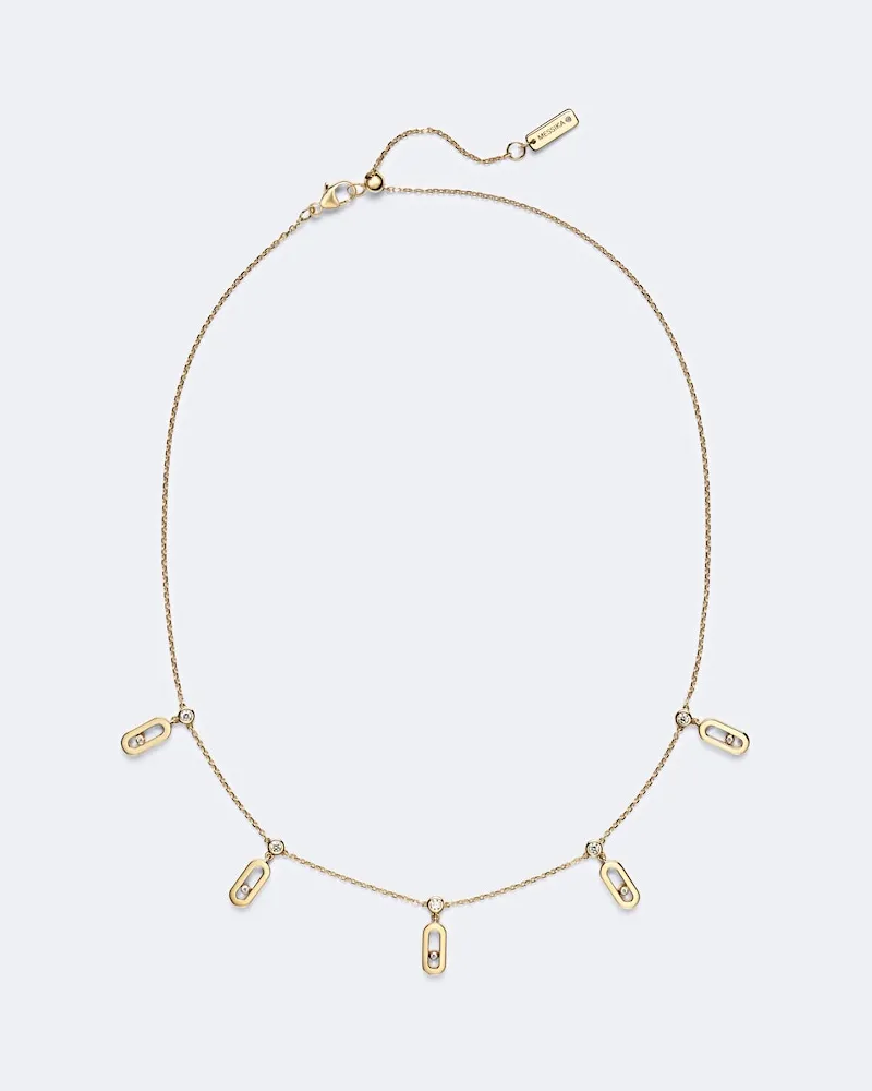 Messika Choker Move Uno aus 18kt Gelbgold mit Diamanten Gold