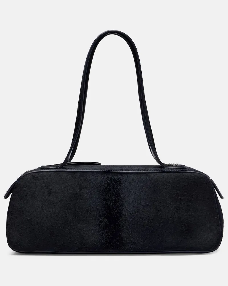 KHAITE Schultertasche Simona aus Kalbshaar Blau