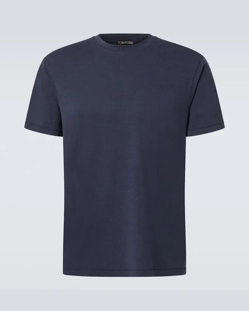 Tom Ford T-Shirt aus Jersey Blau