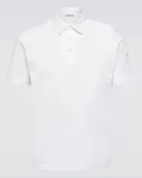 Moncler Polohemd aus Baumwolle Weiss