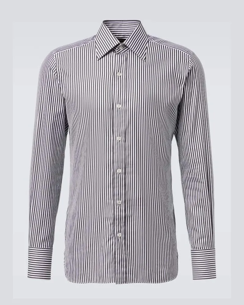Tom Ford Hemd aus Baumwolle Schwarz