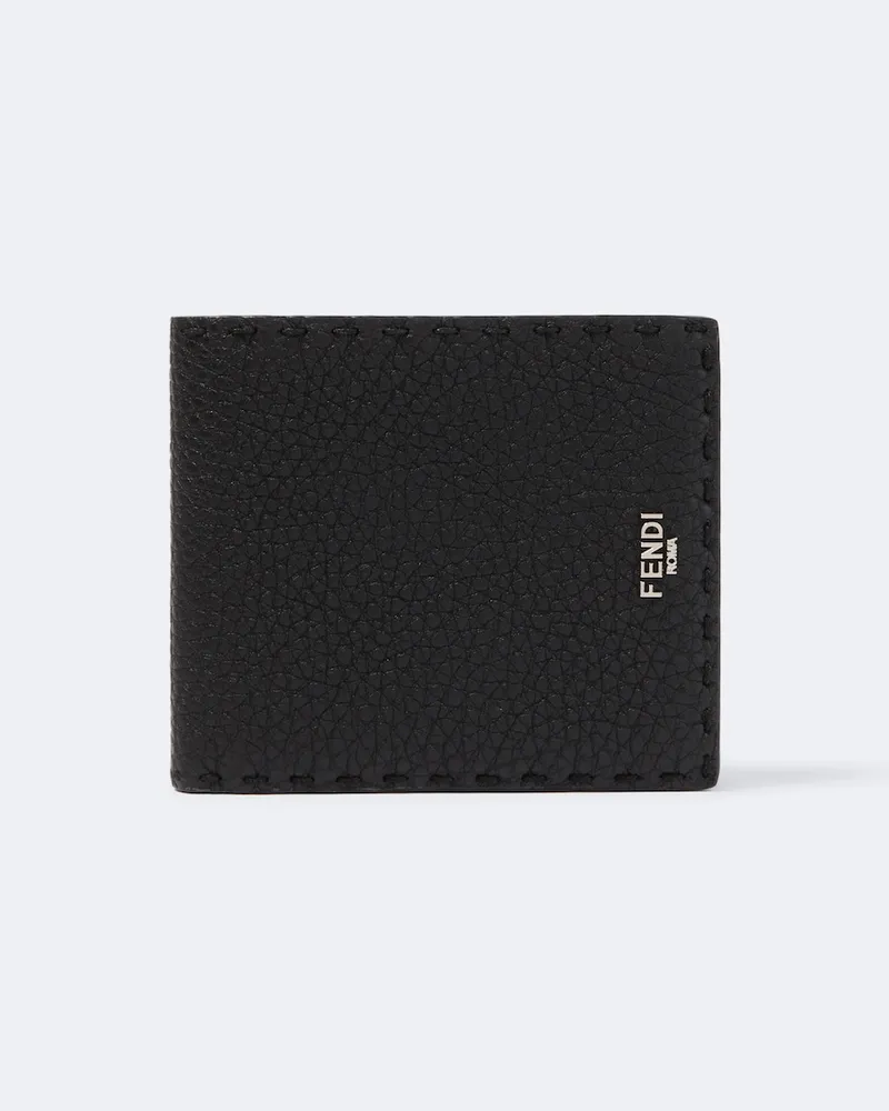 Fendi Portemonnaie aus Leder Schwarz