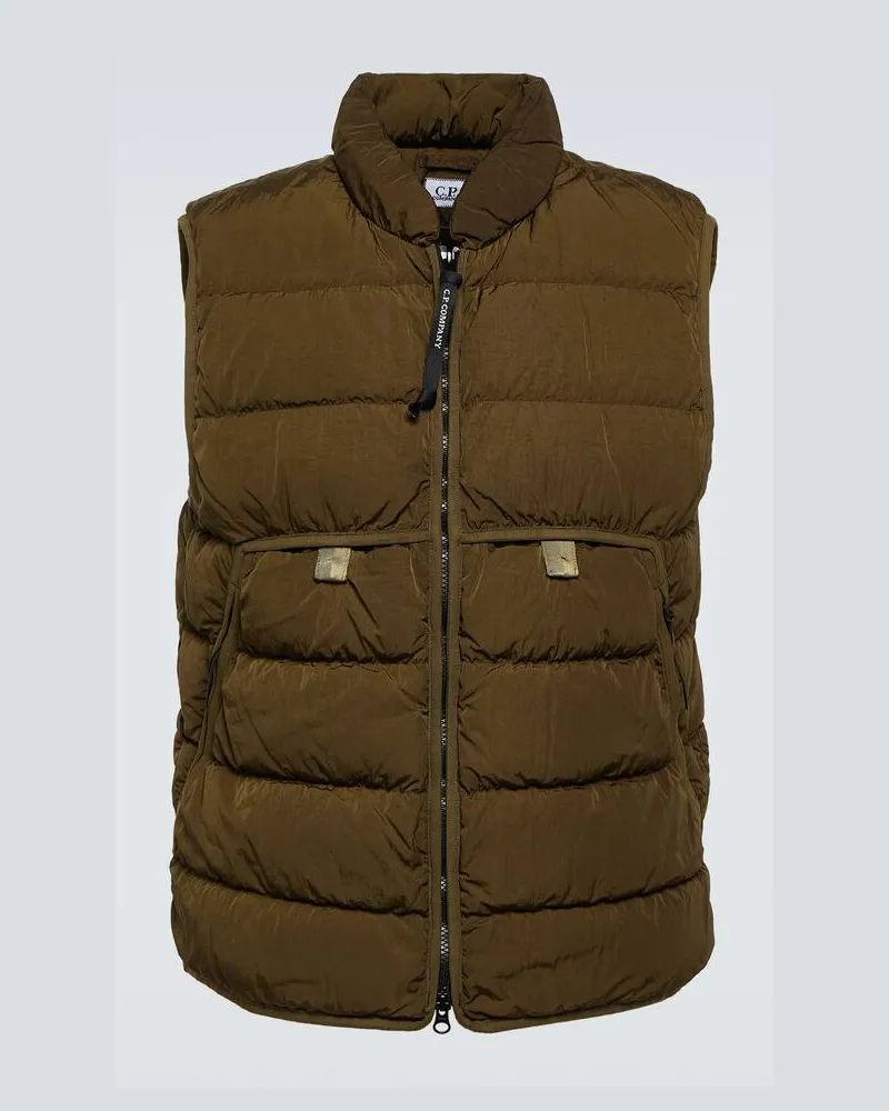 C.P. Company Wattierte Weste Eco-Chrome R Grã¼n