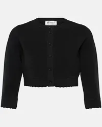 Victoria Beckham Cropped-Cardigan Schwarz