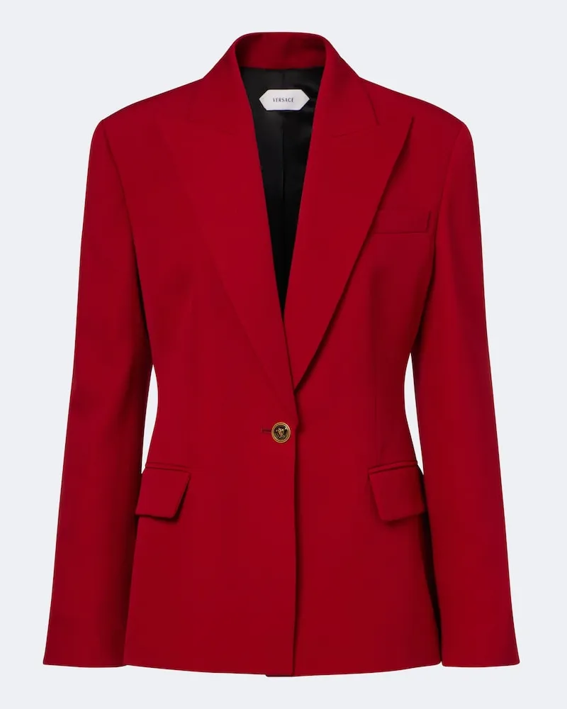 Versace Blazer Medusa aus Schurwolle Rot