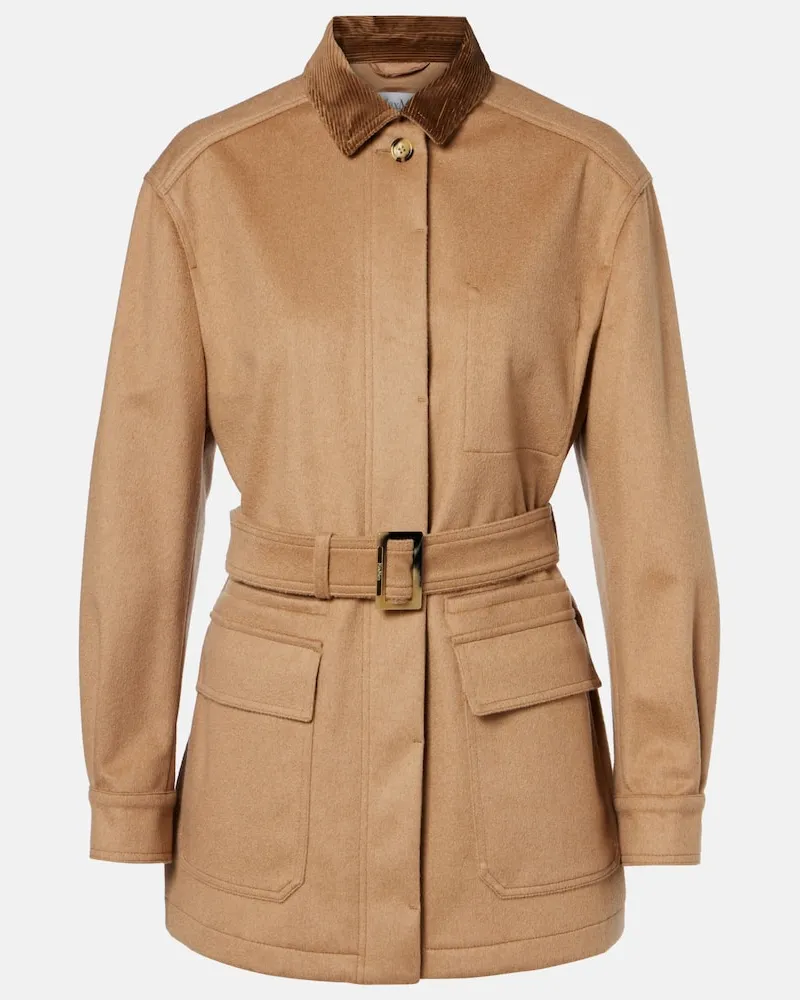 Max Mara Jacke Leva aus Kamelhaar Beige