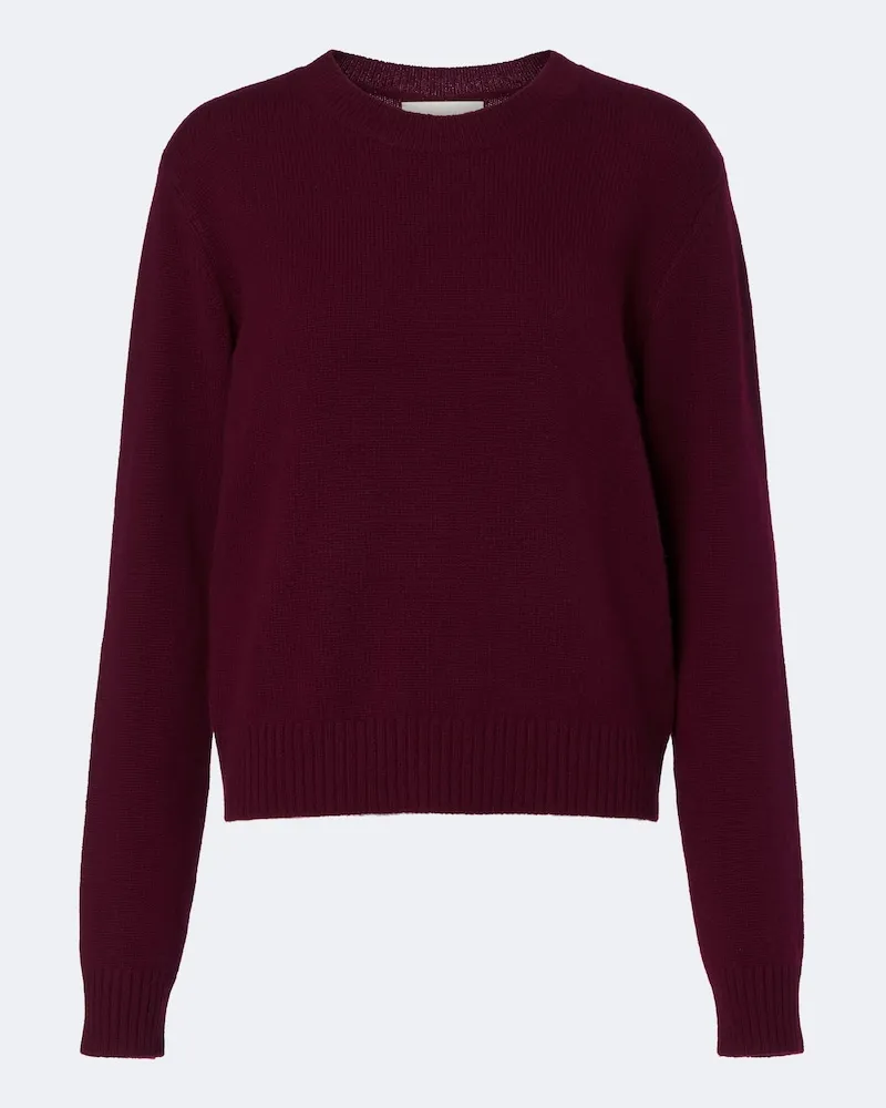 Lisa Yang Pullover Mable aus Kaschmir Burgunderrot