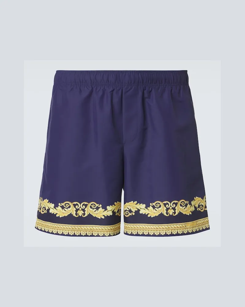 Versace Badeshorts Barocco Blau