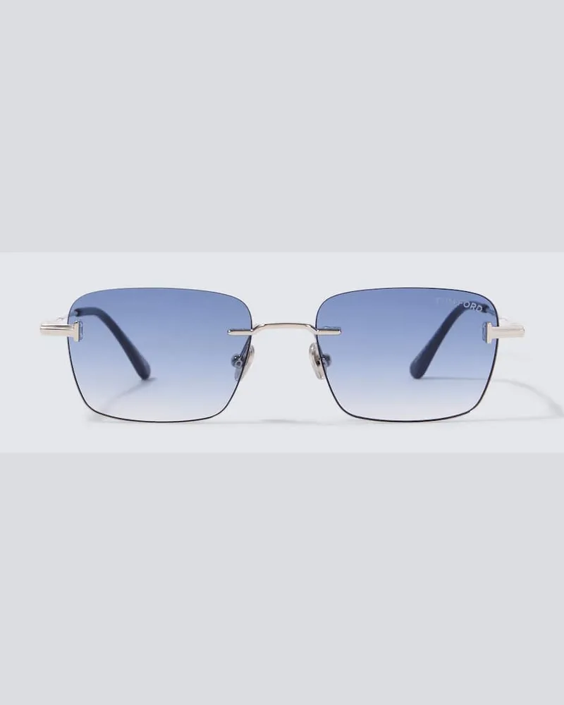 Tom Ford Eckige Sonnenbrille Jake Blau
