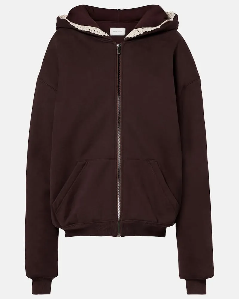 Magda Butrym Kapuzenjacke aus Baumwolle Braun
