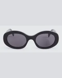 Celine Ovale Sonnenbrille Triomphe 01 Schwarz