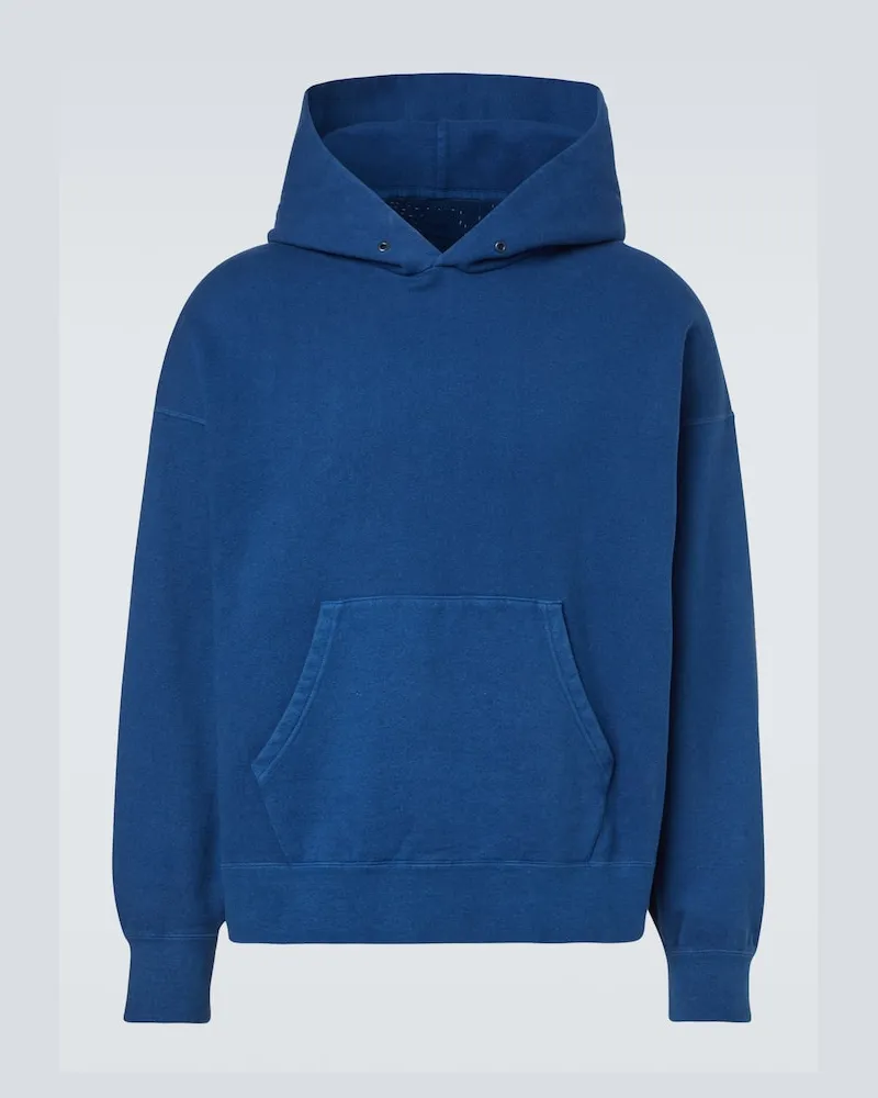 Visvim Hoodie aus Baumwoll-Jersey Blau