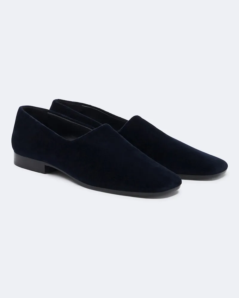 The Row Slip-Ons Safi aus Samt Blau