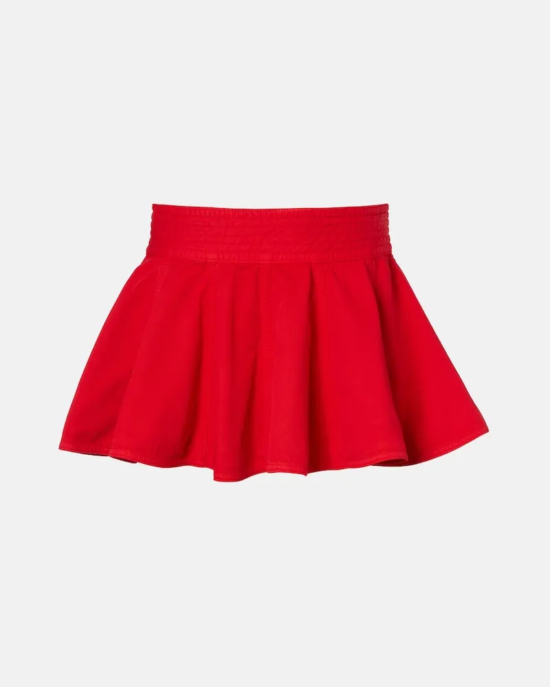 Alaïa Alaïa Gürtel aus Denim Rot