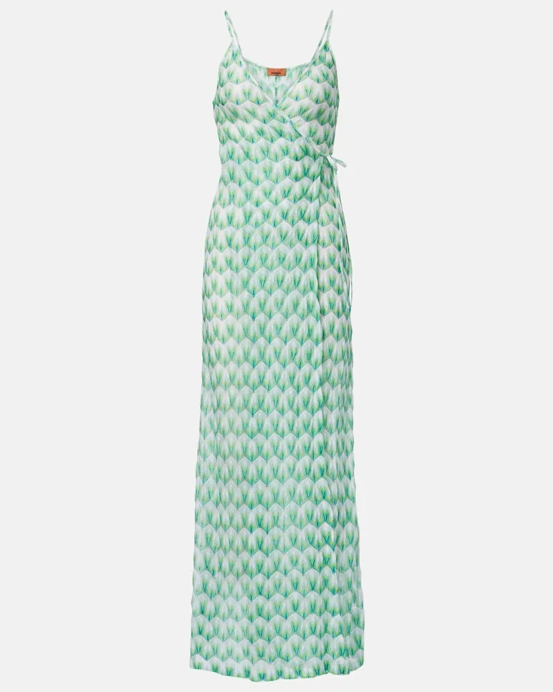 Missoni Wickelkleid Grün