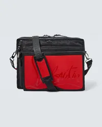 Christian Louboutin Messenger Bag Loubideal mit Leder Schwarz