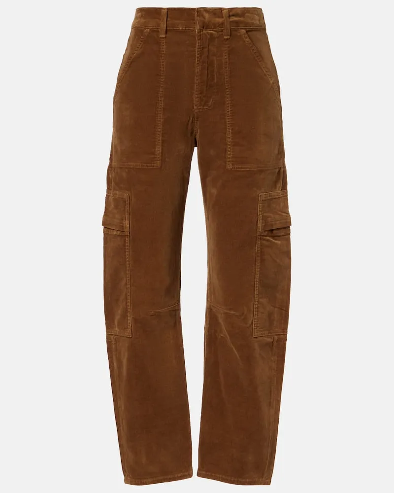 Citizens of humanity Cargohose Marcelle aus Baumwoll-Cord Braun