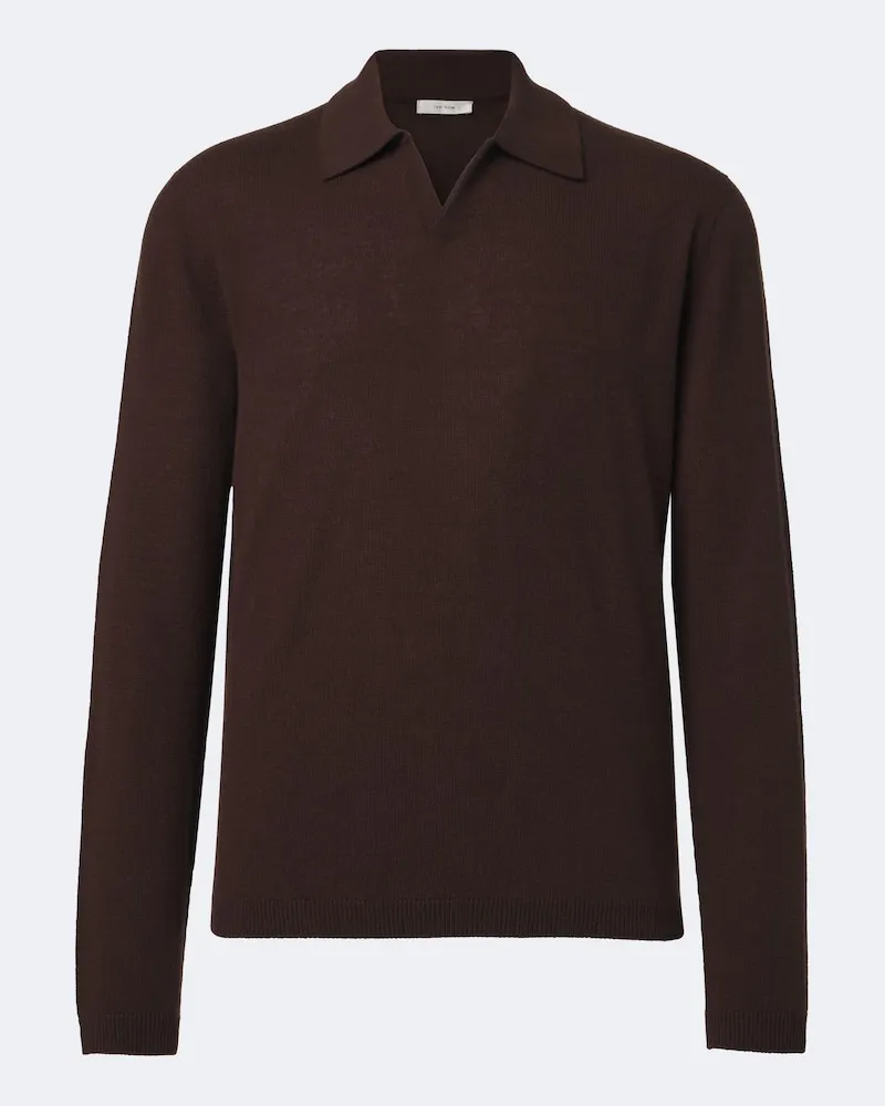 The Row Polopullover Ripley aus Kaschmir Braun