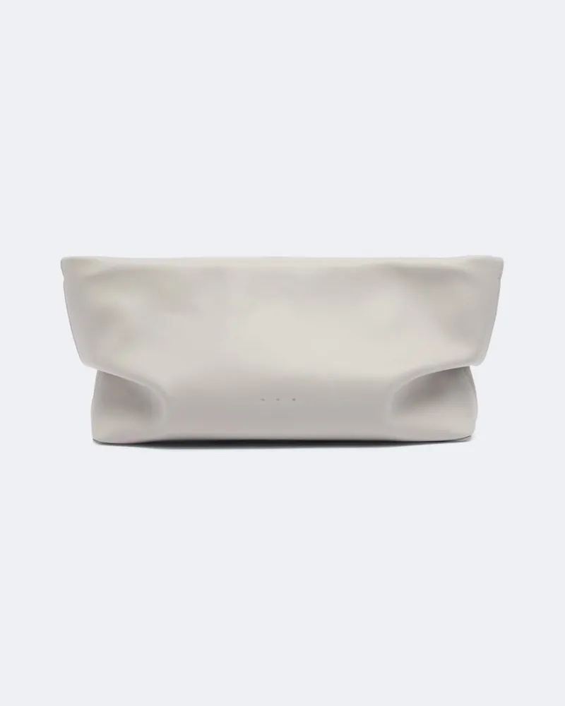 Aesther Ekme Clutch Nina Mini aus Leder Grau