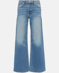 RE/DONE Mid-Rise Wide-Leg Jeans Blau