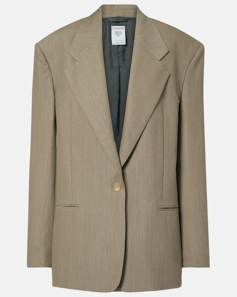 Calvin Klein Jacke Avery aus einem Wollgemisch Grau