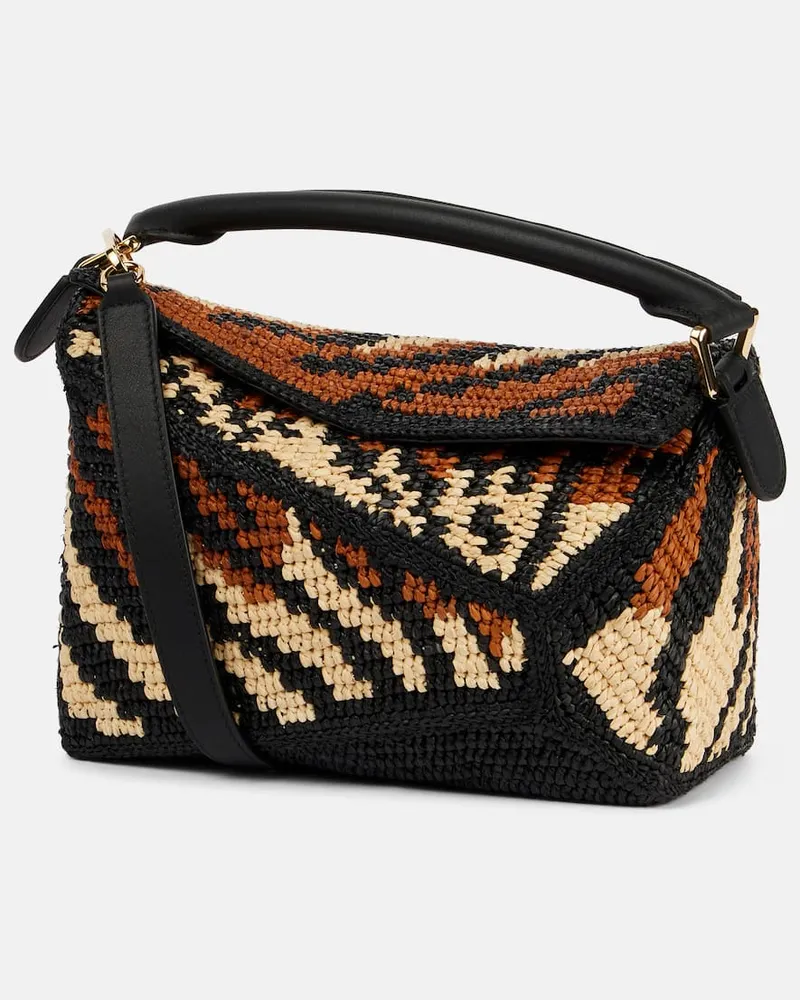 Loewe Paula's Ibiza Schultertasche Puzzle Edge Small Multicolor