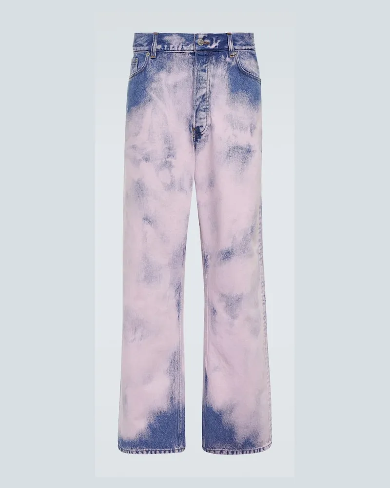 Dries van Noten Straight Jeans Rosa