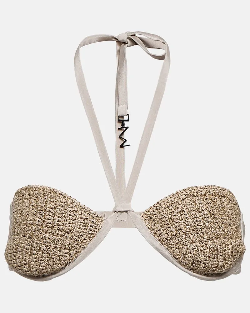 THE MANNEI Bralette Lima aus einem Seidengemisch Beige