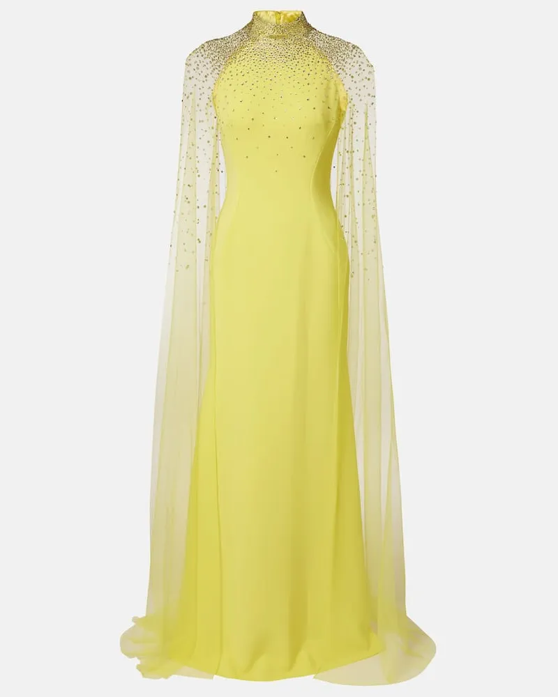Jenny Packham Robe Limelight mit Kristallen Gelb