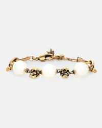 Alexander McQueen Armband mit Zierperlen Gold