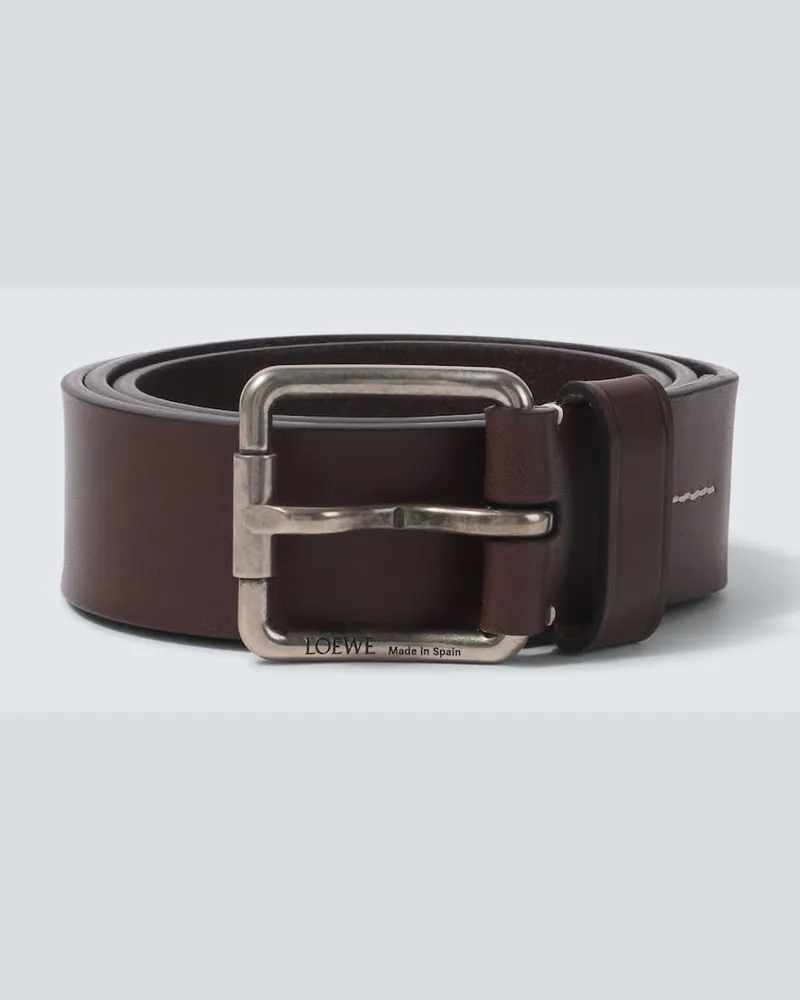 Loewe Gürtel Roller Curve aus Leder Braun