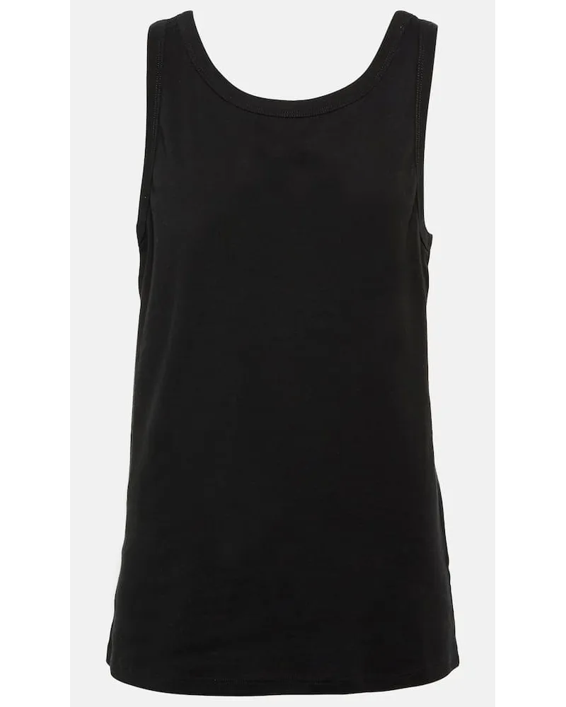 The Row Top Frankie aus Baumwoll-Jersey Schwarz