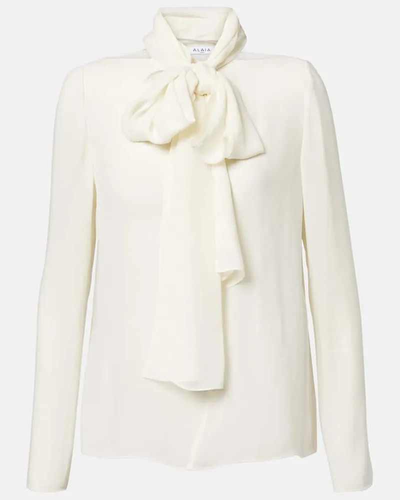 Alaïa Alaïa Schluppenbluse Weiß