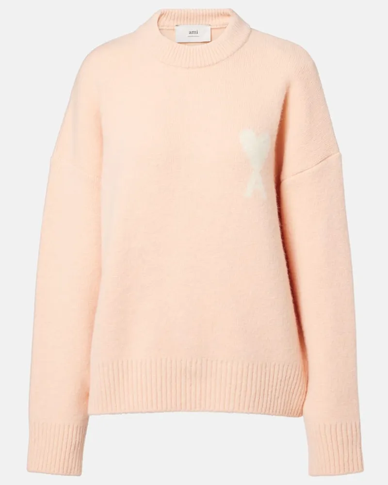 AMI Paris Pullover Ami de Cœur Rosa