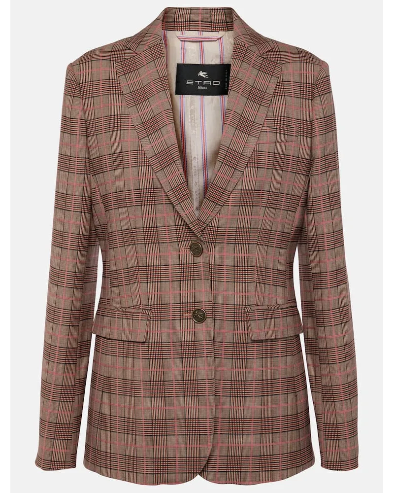 Etro Blazer aus einem Wollgemisch Multicolor