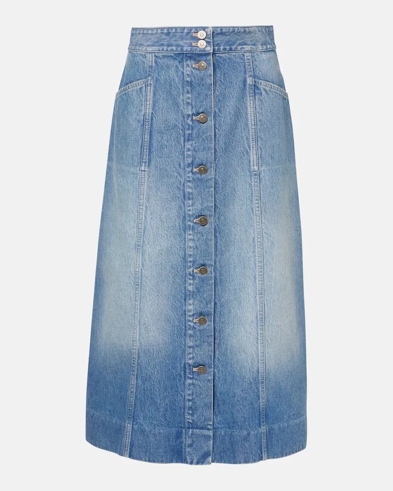 Valentino Garavani Jeansrock Blau