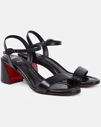 Christian Louboutin Sandalen Miss Jane 55 aus Leder Schwarz