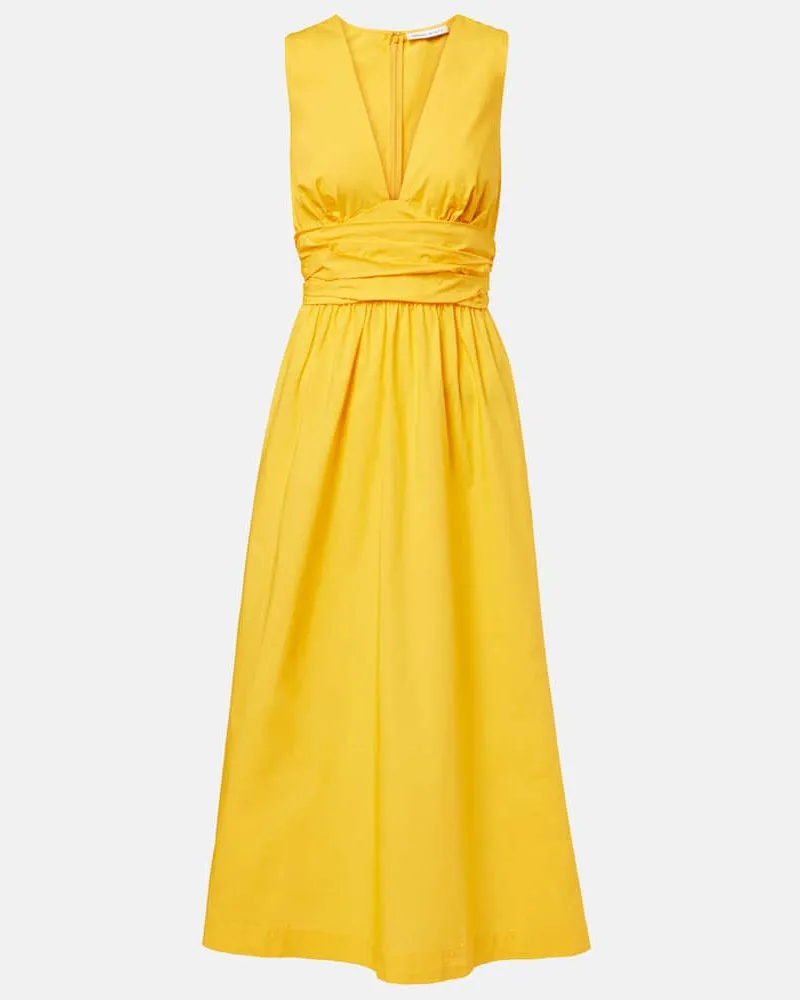 Heidi Klein Midikleid Mimosa aus Baumwolle Gelb