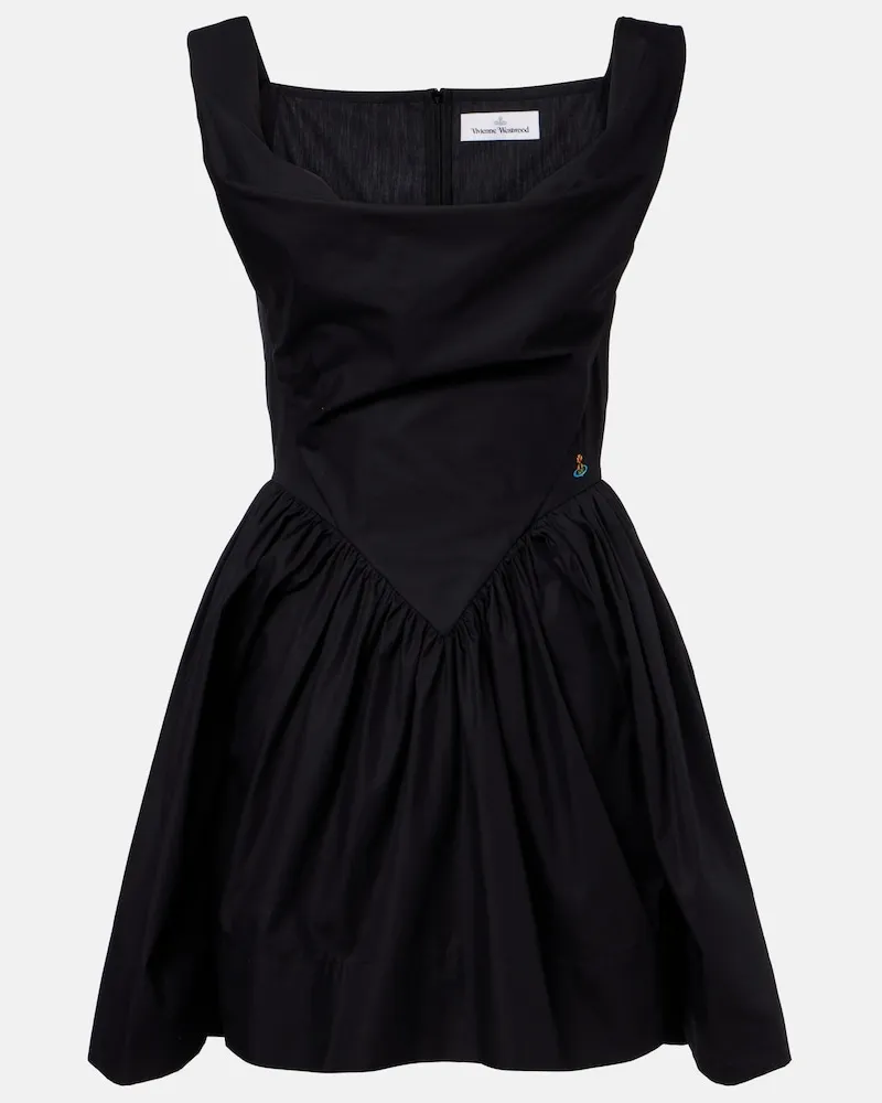 Vivienne Westwood Minikleid Sunday aus Baumwolle Schwarz