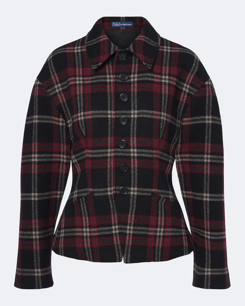 Ralph Lauren Jacke aus Tweed Rot