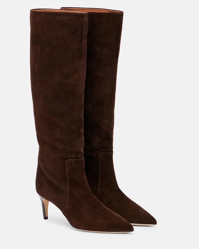 Paris Texas Stiefel 60 aus Veloursleder Braun