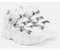 X New Rock Plateau-Sneakers aus Leder