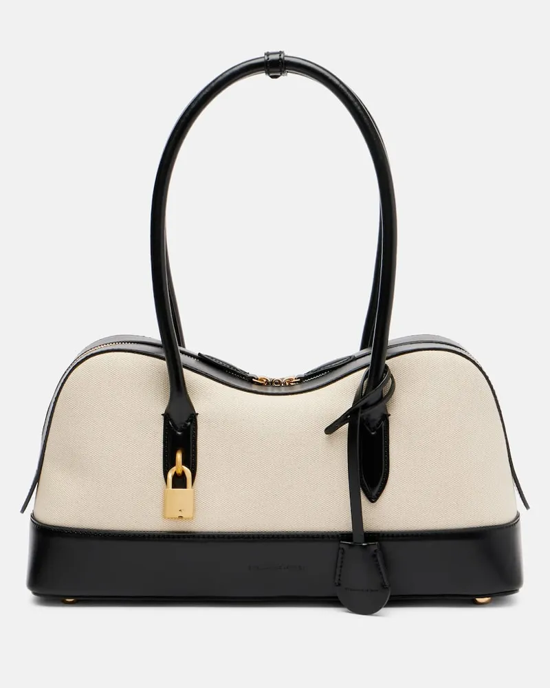 Stella McCartney Schultertasche Ryder Medium aus Canvas Beige