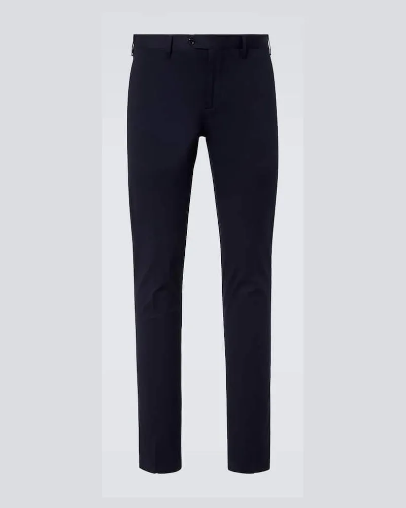 LARDINI Gerade Chinohose aus Baumwolle Blau