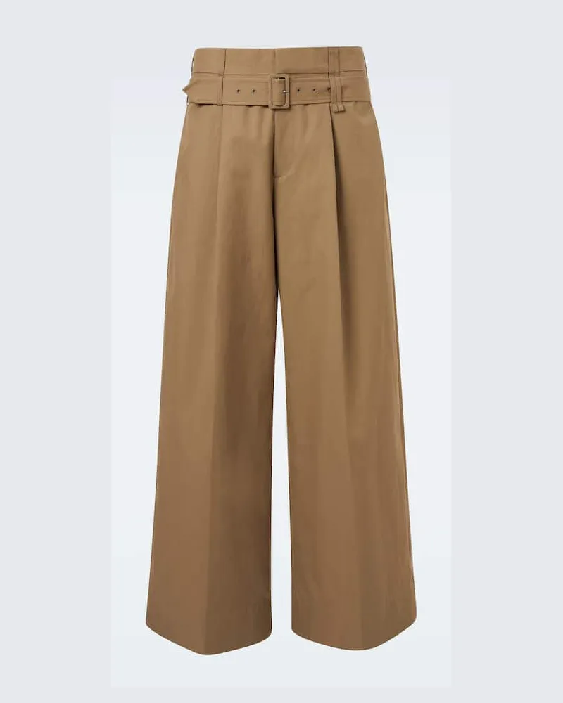 Simone Rocha Weite Hose aus Canvas Braun