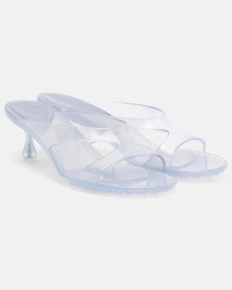 Jimmy Choo Sandalen Jelly Drop mit Glitter Silber