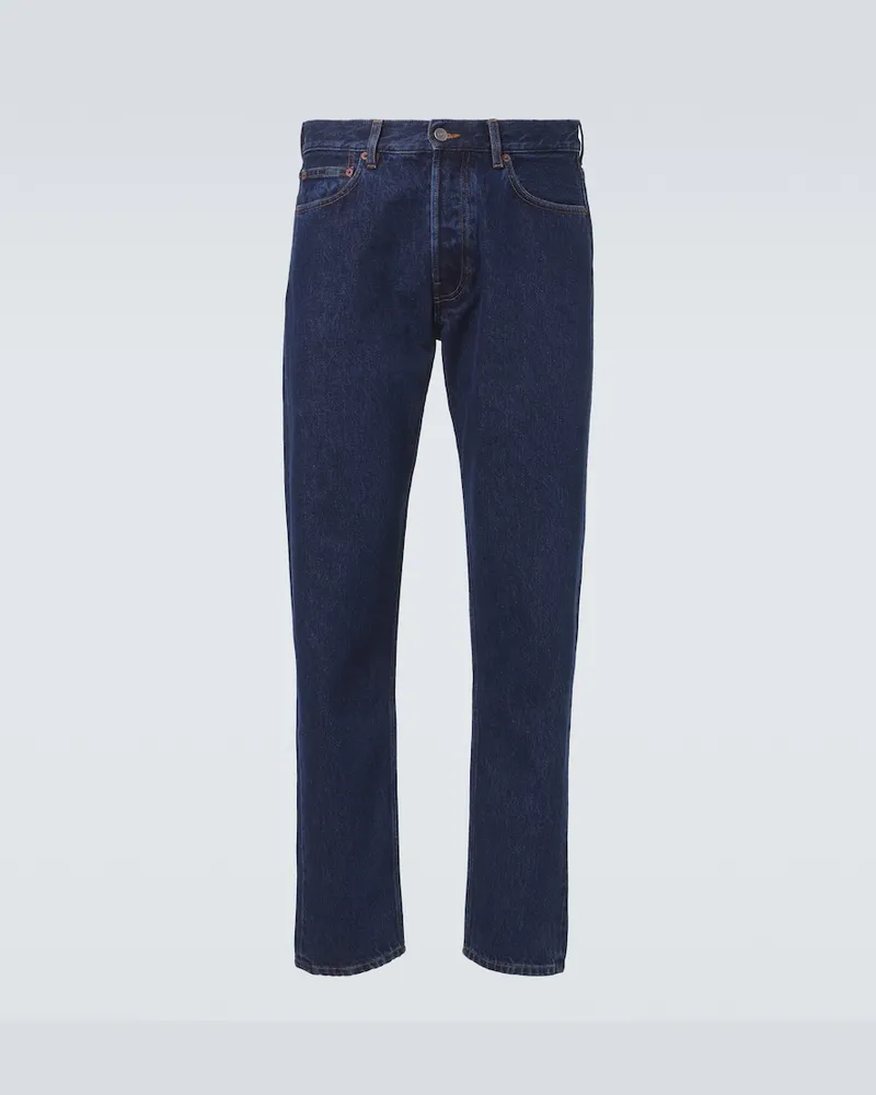Thom Sweeney Straight Jeans Blau